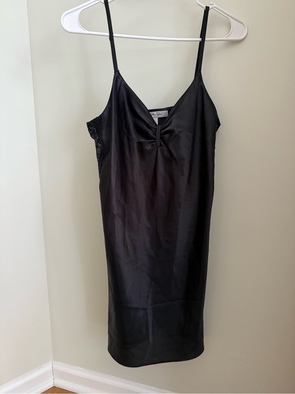 Morgan Taylor Black Lace Slip Dress